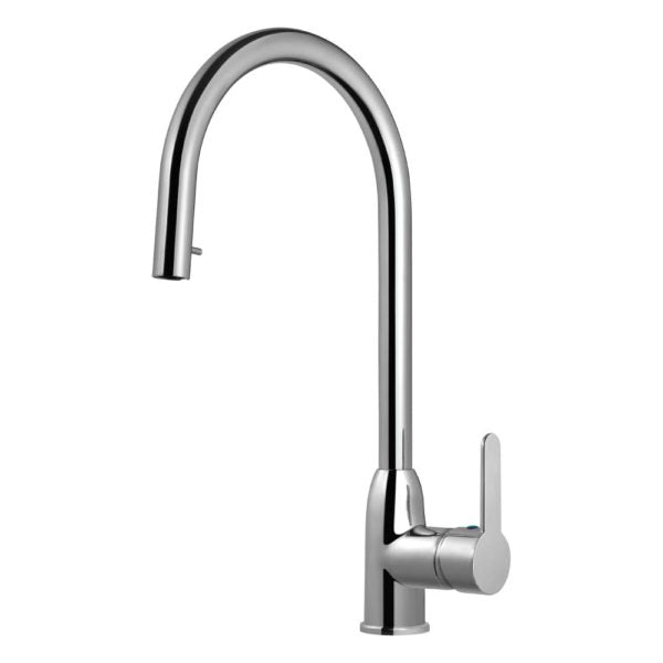 Houzer Kitchen Faucet – Apex Dual Function Hidden Pull Down Kitchen Faucet in Polished Chrome and Brushed Nickel