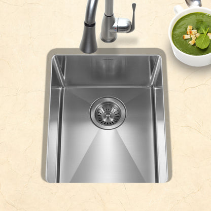 Houzer Savior 12 inch Stainless Steel Undermount Kitchen Bar Sink with Strainer & Grid - CNB-1200