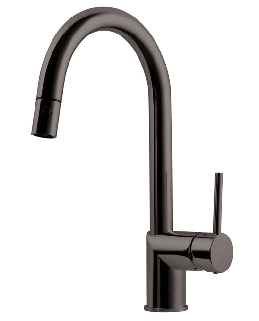 Houzer Kitchen Faucet – Gal Dual Function Contemporary Pull Down Kitchen Faucet in Multiple Colors
