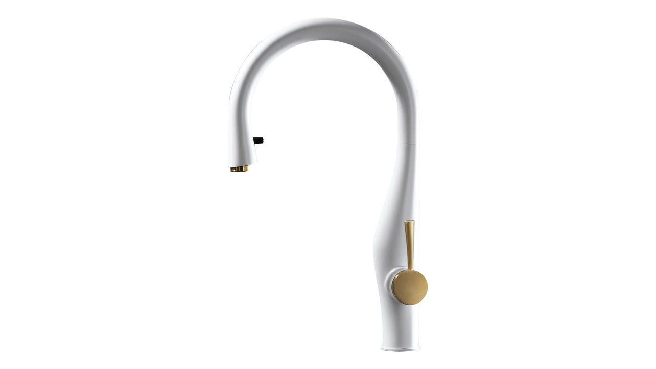 Houzer Kitchen Faucet –Imagine Dual Function Hidden Pull Down Kitchen Faucet in multiple colors