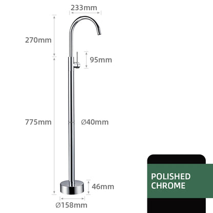 Rose Gold Luxury Bathtub Faucet - 360° Spout, Single Handle Hot & Cold Mixer with Brass Hand Shower