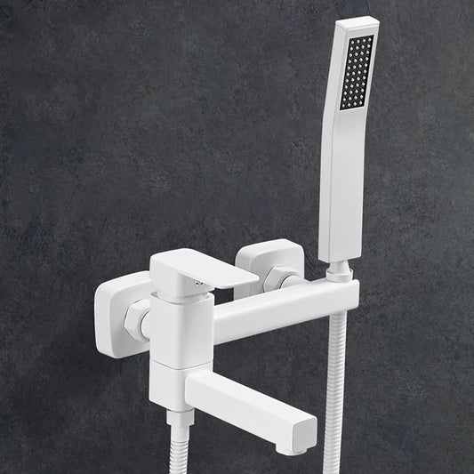 Tianview In-Wall Bathtub Faucet Set - Elegant Brass Hot & Cold Shower Mixing Valve with Luxurious Rain Shower