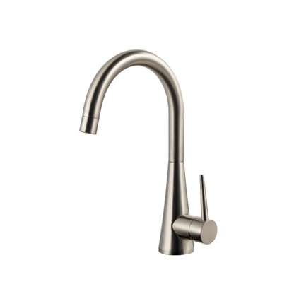 Houzer Bar Faucet – Serenity Contemporary Brass Single Handle Bar Faucet in Pewter, Polished Chrome, Oil Rubbed Bronze, Matte Black, Graphite, Brushed Nickel, Brushed Brass