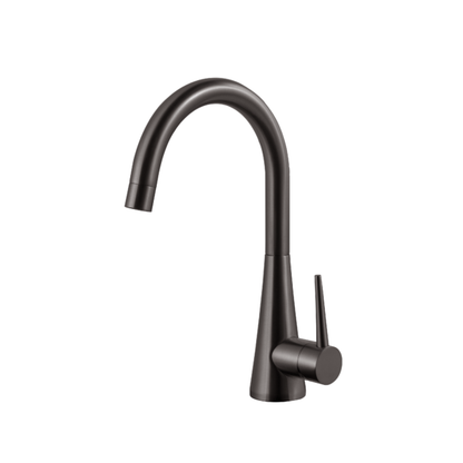 Houzer Bar Faucet – Serenity Contemporary Brass Single Handle Bar Faucet in Pewter, Polished Chrome, Oil Rubbed Bronze, Matte Black, Graphite, Brushed Nickel, Brushed Brass
