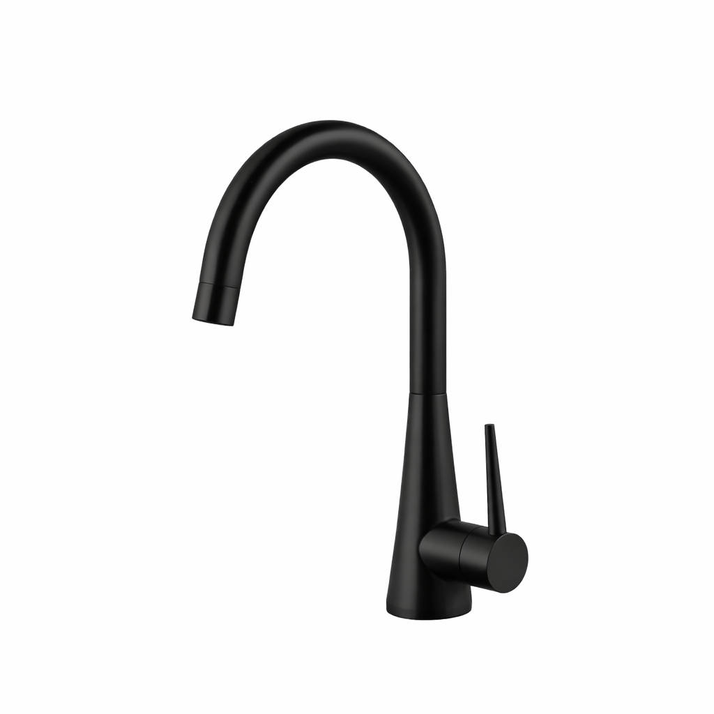 Houzer Bar Faucet – Serenity Contemporary Brass Single Handle Bar Faucet in Pewter, Polished Chrome, Oil Rubbed Bronze, Matte Black, Graphite, Brushed Nickel, Brushed Brass