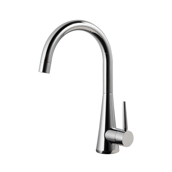 Houzer Bar Faucet – Serenity Contemporary Brass Single Handle Bar Faucet in Pewter, Polished Chrome, Oil Rubbed Bronze, Matte Black, Graphite, Brushed Nickel, Brushed Brass