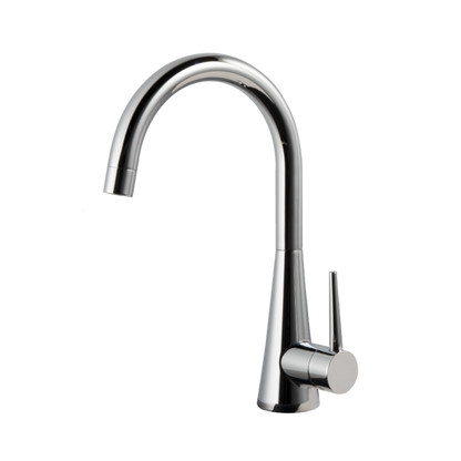 Houzer Bar Faucet – Serenity Contemporary Brass Single Handle Bar Faucet in Pewter, Polished Chrome, Oil Rubbed Bronze, Matte Black, Graphite, Brushed Nickel, Brushed Brass