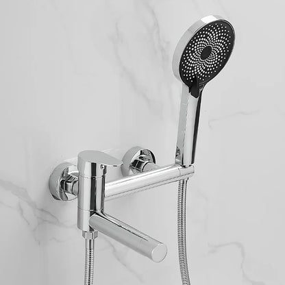 Tianview In-Wall Bathtub Faucet Set - Elegant Brass Hot & Cold Shower Mixing Valve with Luxurious Rain Shower