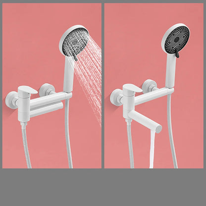 Tianview In-Wall Bathtub Faucet Set - Elegant Brass Hot & Cold Shower Mixing Valve with Luxurious Rain Shower